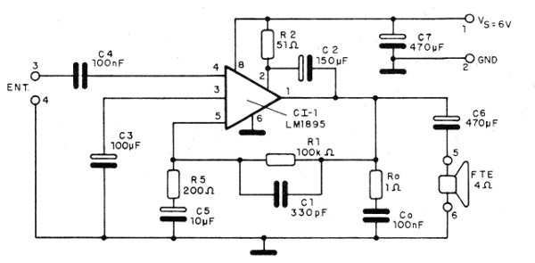 Figura 1 - Diagrama completo del amplificador
