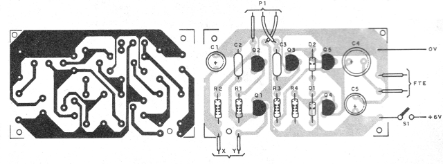 Figura 4 - Placa de circuito impreso para el montaje
