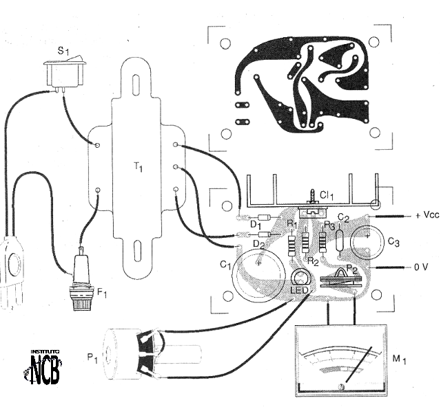 Figura 3 - Montaje utilizando placa de circuito impreso.
