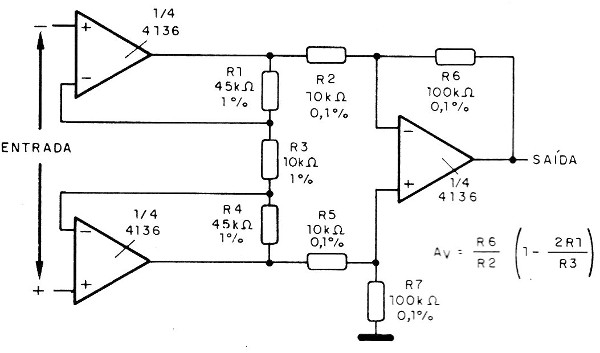 Figura 9 - Amplificador de instrumentación
