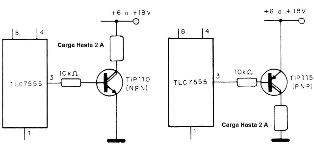 Figura 8 - Pasos con transistores Darlington
