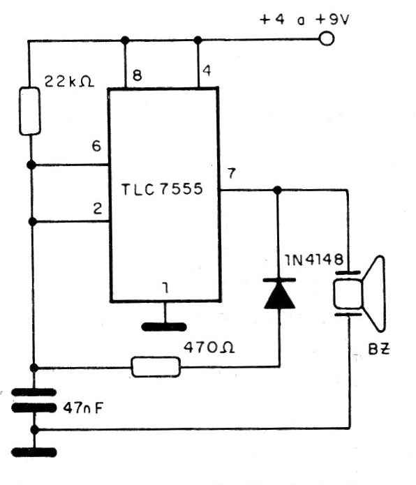 Figura 14 - Circuito con transductor piezoeléctrico
