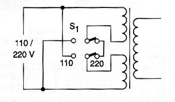 Transformador de 4 hilos - Conexión del transformador en 110 V y 220 V

