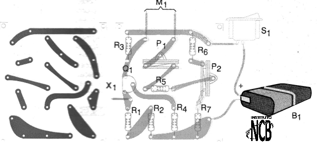 Figura 2 - Placa de circuito impreso para el indicador
