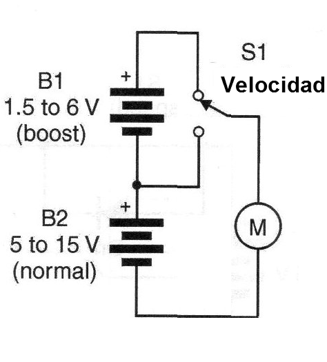 Figura 1 – usando dos fuentes de tensión
