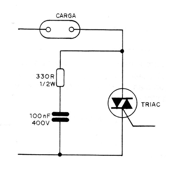 Figura 1 - Filtro RC - Snubber
