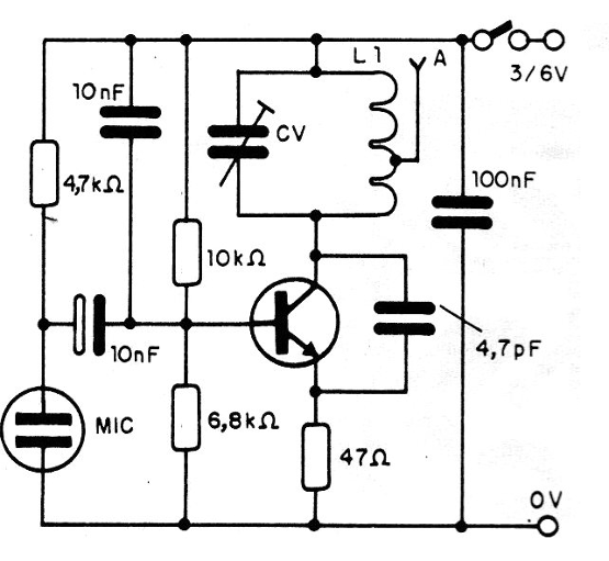 Figura 1 - Pequeño transmisor de FM
