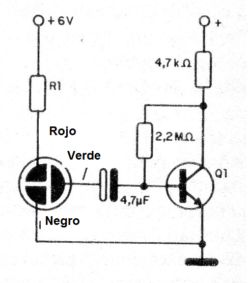 Figura 8 - Uso del micrófono de 3 terminales
