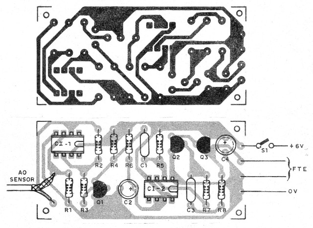    Figura 4 - Placa de circuito impreso para el montaje
