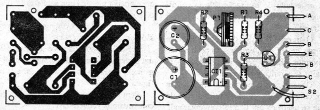    Figura 2 - Placa de circuito impreso para la versión 1
