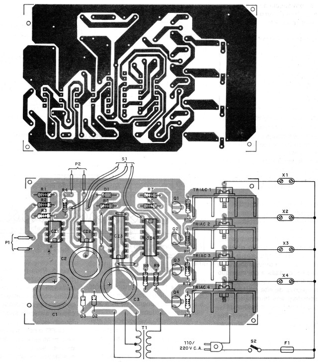 Figura 7 - Placa de circuito impreso para el proyecto 2
