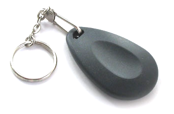 Figura 9 - Llavero con transponder para llave de coche, usando RFID.
