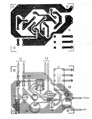   Figura 4 - Placa de circuito impreso para el receptor
