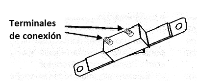 Figura 4 - Los terminales de conexión de un interruptor común.

