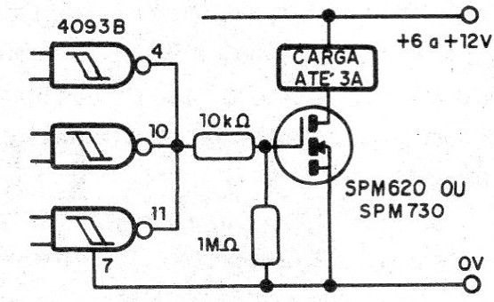 Figura 3 - Uso de un MOSFET de potencia
