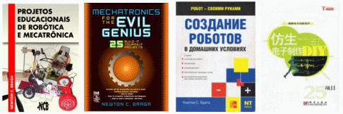    Libros en portugués, en inglés, ruso y chino para estudiantes del nivel primario y secundario de Newton C. Braga.
