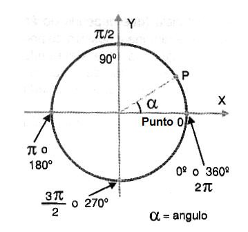 Figura 181 - Mediciones de Círculo trigonométrico 
