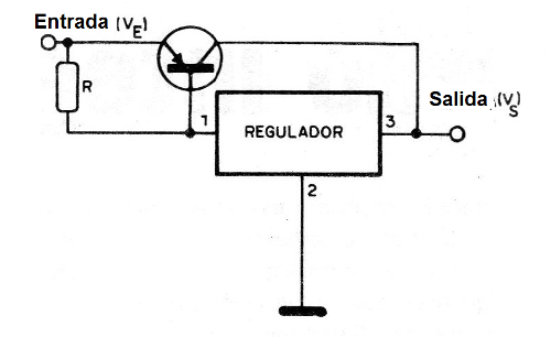 Figura 4 – regulador con transistor PNP
