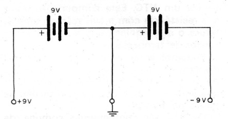 Figura 3 - Fuente simétrica de 9 V
