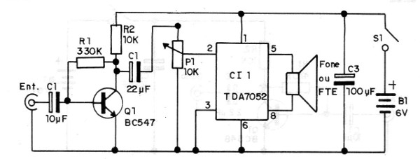 Figura 1 - Circuito amplificador
