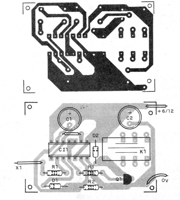    Figura 3 - Placa de circuito impreso para el montaje
