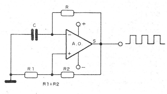    Figura 1 - Oscilador de relajación con funcionamiento
