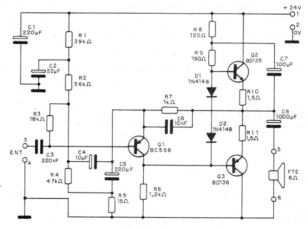    Figura 3 - Diagrama del amplificador
