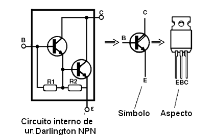    Figura 27 – Un transistor de potencia Darlington
