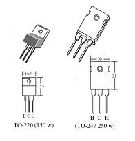 Figura 6 – Cubiertas comunes para transistores de potencia plásticos
