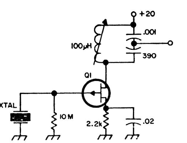 Oscilador FET para 1 MHz 
