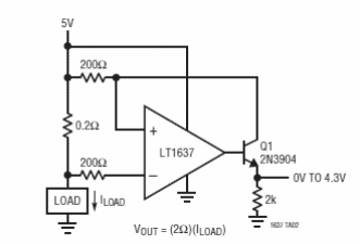 Sensor de corriente de lado alto LT1637 
