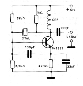 Oscilador XTAL 4 a 100 MHz 
