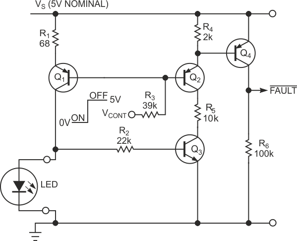 LED de controlador para indicador de falla 
