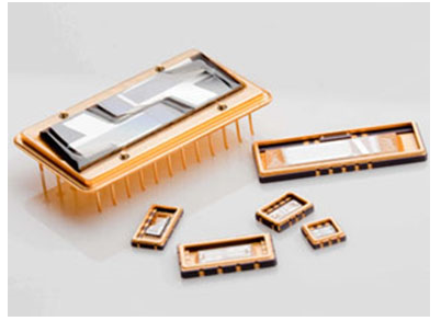 Figura 2 - El chip de filtro SAW
Figura 2 - El chip de filtro SAW