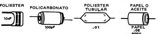 Figura 8 – Capacitores de poliéster
Figura 8 – Capacitores de poliéster