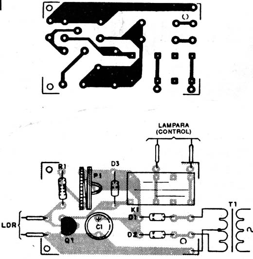 Placa del interruptor crepuscular
