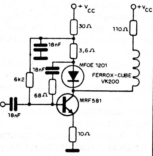 Excitador para 100 MHz
Excitador para 100 MHz