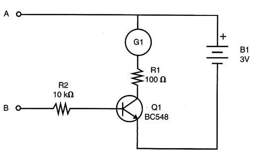 Figure 12 - Using an arnplifier to increase the sensitivity of the galvanometer.
