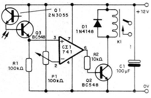 Figura 1 - Diagrama de la foto-alarma
Figura 1 - Diagrama de la foto-alarma