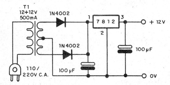 Figura 4 - Fuente de alimentación para la alarma
Figura 4 - Fuente de alimentación para la alarma