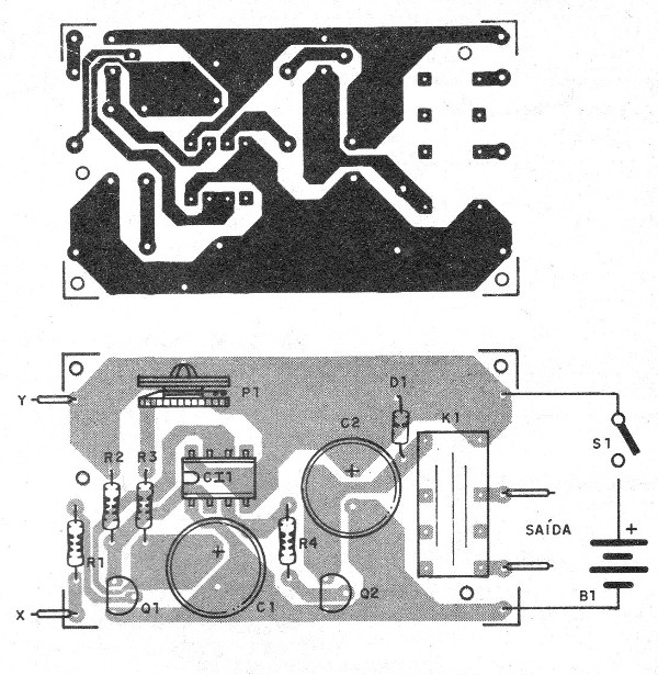 Figura 2 - Placa de circuito impreso para el montaje
Figura 2 - Placa de circuito impreso para el montaje