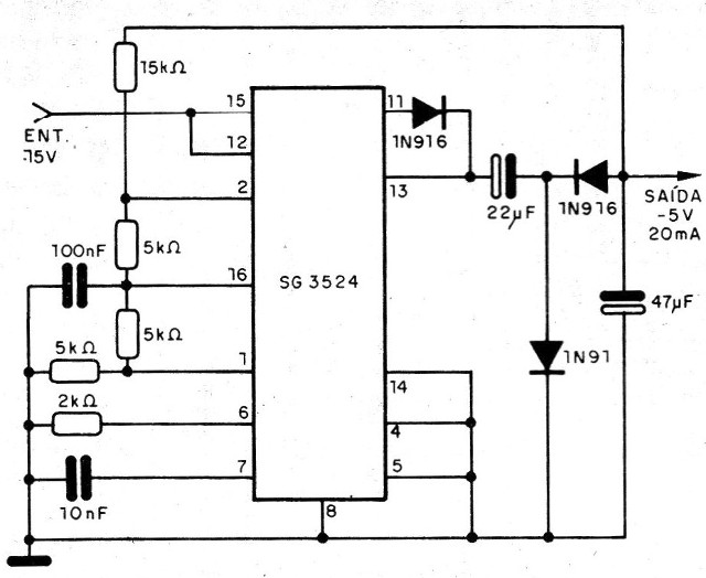 Figura 9 - Regulador conmutado a 5 V
Figura 9 - Regulador conmutado a 5 V