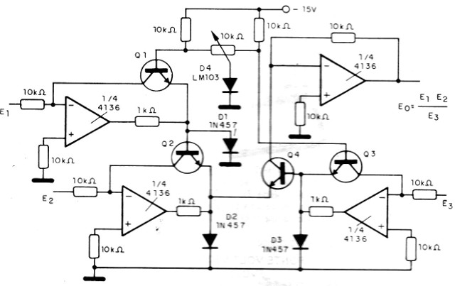 Figura 10 - Divisor, multiplicador analógico
