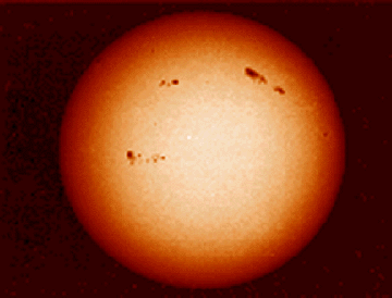 Figura 1 - Manchas solares - Foto NASA
