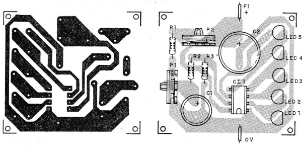 Figura 3 – Placa de circuito impreso para el montaje
Figura 3 – Placa de circuito impreso para el montaje