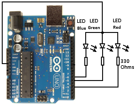 Figura 12 - Circuito electronico para testar el codigo ejemplo ReadASCIIString
Figura 12 - Circuito electronico para testar el codigo ejemplo ReadASCIIString