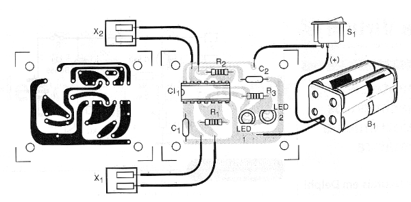 Figura 3 - Placa de circuito impreso para el montaje
