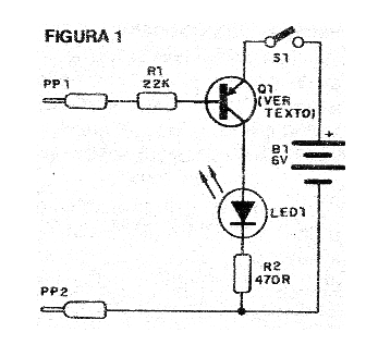 Figura 1 - Diagrama completo del probador de continuidad.
