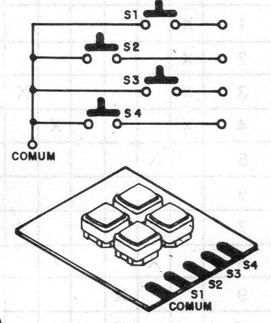 Figura 2 - Teclado con punto común
