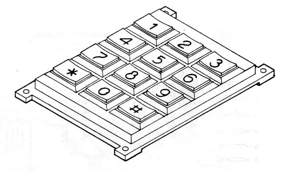 Figura 14 - Teclado común
